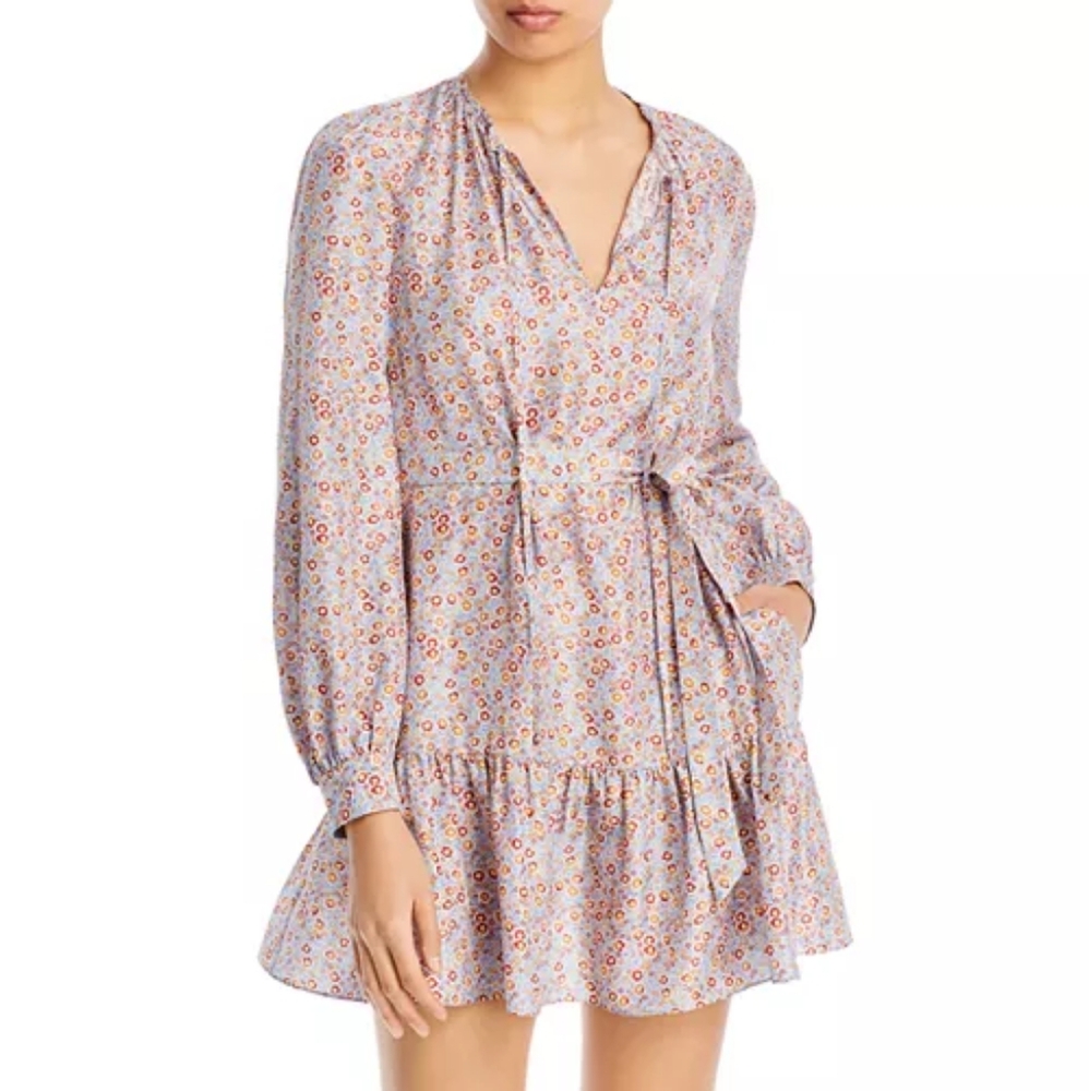 Rebecca Taylor Violet Fleur Silk Dress